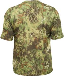 T-shirt de performance numérique pour homme 100 % coton col rond écologique respirant toile style tactique extérieur personnalisé - Product Image 2