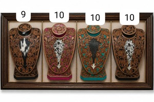 Support de Présentation de Colliers Western Sculptés 2026, Fabrication Artisanale, Motif Floral, Décoration Rustique pour Boutique, Ensemble Cadeau – Vente Directe Usine de Luxe - Product Image 1