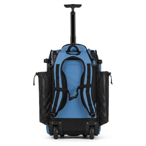 High Quality Softball Baseball Backpack with Shoe Compartment Rolling Bat <b>Bag</b> with Hook & TBall Helmet Youth Baseball <b>Roller</b> <b>Bag</b> - Product Image 2