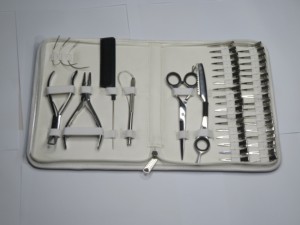 Kit Profesional de Herramientas para Extensiones de Cabello de Acero Inoxidable, Alicates, Tijeras, Peines, Accesorios, Color Personalizado, Uso Comercial - Product Image 5