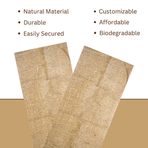 Rouleau de tissu en jute naturel de 4,5 oz, 100 % jute, pour la construction, l'emballage, le contrôle de l'érosion, les chantiers de construction et les utilisations de couverture - Product Image 6