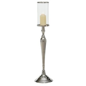 Nordic Style Nickel Finish Circular Vine Candle Holder <b>Glass</b> Cylinder Hurricane Votive Stand Luxury for Living Room <b>Dining</b> <b>Table</b> - Product Image 6