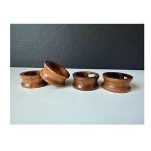 <b>Cube</b> Wooden Napkin Rings Set Geometric Wood Napkin Holders Modern Rustic <b>Table</b> Decor Supply Wholesale - Product Image 5
