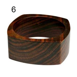 Brazalete de Madera Hecho a Mano, Madera Natural, Estilo Étnico Bohemio Clásico, Elegante y Ligero para Mujer, Accesorio de Moda para Fiesta, Regalo - Product Image 6