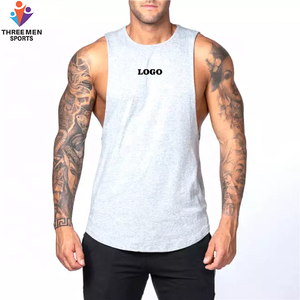 Vente en gros Gym sans manches coupe régulière séchage rapide personnalisé haute qualité plaine hommes débardeur fabrication - Product Image 5
