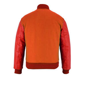 Wholesale Custom latest designs Long Sleeve Winter <b>Jacket</b> <b>Plain</b> Blank <b>Varsity</b> Letterman <b>Jacket</b> for men - Product Image 5