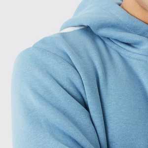 High Quality Polyester/Cotton Terry Regular Fit Lined Windproof <b>Thick</b> <b>Fleece</b> Drop Shoulder Custom Unisex Eco-Friendly Hoodie - Product Image 5