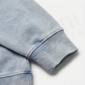 Sudaderas con Capucha Ajustables Personalizadas con Efecto Ácido y Desgastado por el Sol, Transpirables, de Mezcla de Algodón Básica, Premium, Venta al por Mayor, Ropa a Granel - Product Image 6