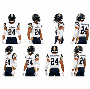 Conjunto de Uniforme de Fútbol Americano Personalizado |   Uniforme de Fútbol Personalizado con Camiseta y Pantalones |   Uniformes de Fútbol para Jóvenes y Adultos - Product Image 5