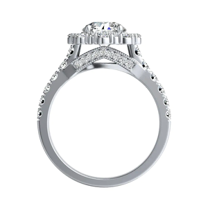 Bague solitaire avec diamant de laboratoire de 1,50 ct, taille brillant rond, clarté VS1, couleur F, certifié IGI, diamant CVD, or blanc 10 carats - Product Image 4
