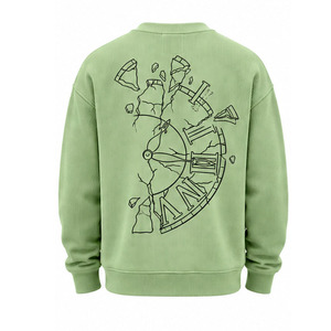 Sweat-shirt en tricot gaufré à coupe décontractée pour un usage quotidien décontracté, vente en gros - Product Image 4