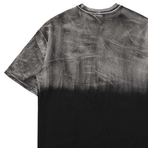 Conjunto de Traje Oversize para Hombre con Lavado Ácido, Efecto Desgastado y Bajo Desgarrado, Estilo Vintage Casual Urbano, Holgado y Transpirable de Algodón para Verano - Product Image 4