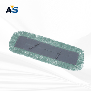 A&S Durable 5x32 Mint Dust <b>Mop</b> with Synthetic Cotton Fibers Cut-End Design and Medium Grey Backing for Multi-Floor Cleaning - Product Image 1