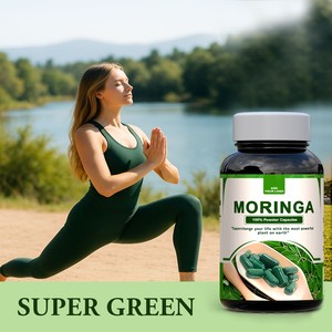 Capsule de Moringa 100% Pure pour Marque Blanche, Capsules Végétaliennes Pures d'Extrait de Poudre de Feuilles de Moringa Oleifera Biologique - Product Image 2