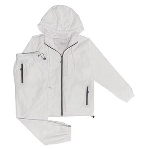 เสื้อแจ็คเก็ตและกางเกงวิ่งกลางแจ้งสำหรับผู้ชายฤดูร้อน  ไซส์ใหญ่ ระบายอากาศได้ดี น้ำหนักเบา ผลิตจากผ้าโพลีเอสเตอร์/ไนลอน - Product Image 6