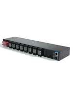 PDU Inteligente de 48V CC con Bloque de Terminales, Pantalla LCD de 8 Vías, Registro de Alarmas, Expansión de E/S, Centro Financiero, Energía Estable, Personalizable de Alta Gama