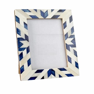 Marco de fotos de madera de hueso hecho a mano de alta calidad con marco decorativo de mesa de diseño de incrustaciones - Product Image 4