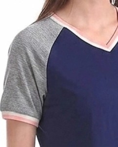 Women's <b>Raglan</b> Sleeve V-Neck T-Shirt Short Sleeve Casual Jersey Cotton <b>Top</b> Spring Summer Wear - Product Image 6