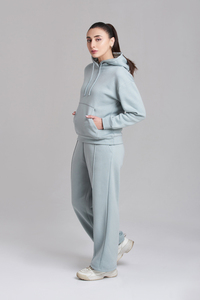 Conjuntos Deportivos de Invierno para Mujer, con Capucha, de Algodón Grueso, Personalizables, para Correr y Entrenar, con Forro Polar Premium - Product Image 2