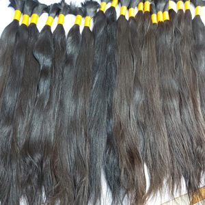 ผมแท้ถักเปียแบบตรง น้ำหนัก 100 กรัม ยี่ห้อ Arrow Exim ผมอินเดียแท้แบบ Remy ไม่มีตะเข็บต่อ ขายส่ง - Product Image 1