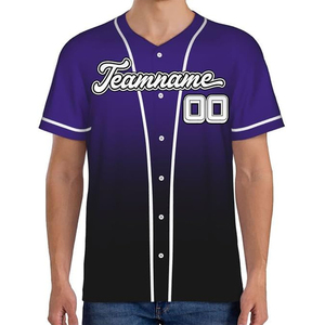 ชุดยูนิฟอร์มเบสบอลคุณภาพสูง ระบายอากาศได้ดี 100% ชุดกีฬาสำหรับทุกเพศ พิมพ์ลายซิลค์สกรีน เสื้อเจอร์ซีย์ซอฟต์บอลแบบติดกระดุม กางเกงขายาว - Product Image 4