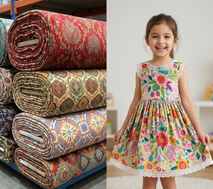 Digital Printed Velvet Fabric for Girls and Boys Garments-Anti-Pill & Shrink-Resistant - Product Image 2