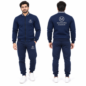 Conjunto Deportivo de Verano para Hombre MANGOES FASHION, Talla Grande, Poliéster/Algodón, Transpirable, con Sudadera con Capucha y Pantalones Deportivos con Cintura Elástica - Product Image 1