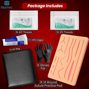 Suture Practice Kit For Medical Student, Complete Suture Tool Set with Suture Practice <b>Pad</b> Surgical Instruments - Product Image 5