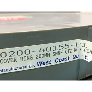 AMAT 0200-40155-P1 ANILLO DE CUBIERTA, 200MM SNNF CUARZO - Equipo y Piezas de Semiconductores de Confianza de Global Legacy - Product Image 4