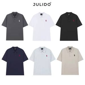 Polo décontracté d'affaires haut de gamme classique nouveau créateur de broderie à manches courtes en pur coton d'été - Product Image 6