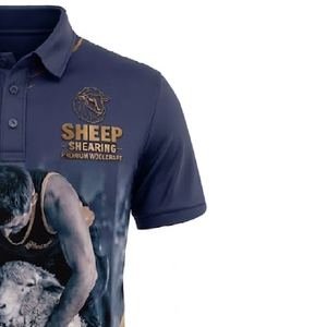 Soft Cotton <b>Sheep</b> <b>Shearing</b> Polo Long Tail Sublimated Comfortable Breathable Work Shirt For Farm And Industrial Use - Product Image 2