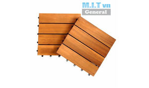 กระเบื้องไม้สักกันลื่นกันน้ำทรงสี่เหลี่ยมทำจากอะคาเซียสำหรับสวนในร่มและกลางแจ้ง - Product Image 5