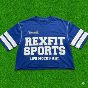 เสื้อยืดคอตตอนดีไซน์ใหม่ทรงโอเวอร์ไซส์ สไตล์ลำลองสตรีทแวร์ พิมพ์ลายโลโก้แบบพัฟ ไหล่ตก สีพื้น - Product Image 5