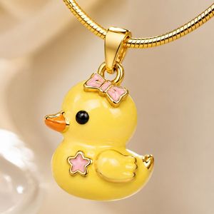 Collar Kawaii con Colgante de Animal 3D, Cadena de Acero Inoxidable Chapada en Oro, Joyería para Mujer - Product Image 1