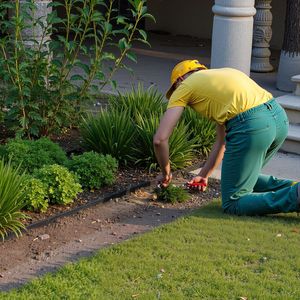 10 pz. Bordura per aiuole in plastica da 1,8 m x 0,5 m, resistente al sole, per giardino e paesaggistica fai-da-te, con 60 picchetti - Product Image 2