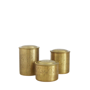 Luxury Gold Plated Metal <b>Kitchen</b> Canister Set Stainless Steel Airtight Food Storage Jar For Coffee Tea Sugar Modern Brushed Gold - Product Image 4