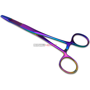 Porte-aiguille de précision 7,5 pouces arc-en-ciel pour manipulation et suture des aiguilles, en acier inoxydable, instrument ophtalmique multicolore - Product Image 1