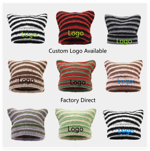 Gorros de punto de color sólido al por mayor, gorros de invierno cálidos para hombre, gorros jacquard cómodos. - Product Image 6