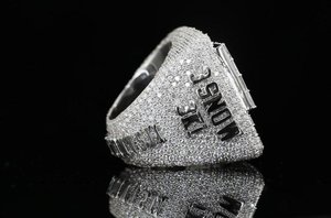 Anillo de Diamantes Moissanite VVS Personalizado, Plata de Ley 925, Anillo con Incrustaciones de Diamantes, Joyería Hip Hop, Regalo para Hombre - Product Image 2