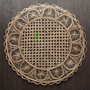 Top Selling Handmade Cotton Placemat Flower Shape Heat Resistant <b>Table</b> Mat Eco-Friendly Woven <b>Dining</b> <b>Table</b> Decor Kitchen Home - Product Image 5