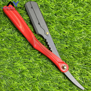 Professional Swing Lock Straight Edge Barber <b>Razor</b> Stainless Steel Safety <b>Blade</b> with Wooden Handle for Salon Hair Cutting Close - Product Image 3