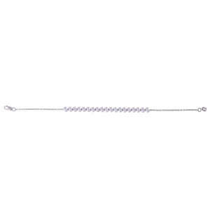 Oval Cut Diamond Tennis Bracelet for Women 925 Silver Rhodium Plated Classic Chain Link Luxury Jewelry Wedding Gift Party - Product Image 5