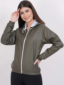 OEM Custom Women’s Quick-Dry Windbreaker <b>Jacket</b> – Sweat-Enhancing, Lightweight Gym & Running Coat - Product Image 3