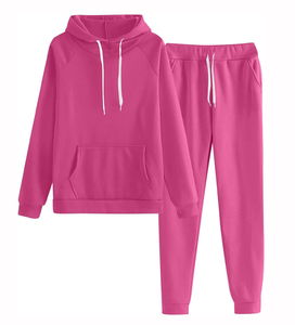 Conjunto Deportivo Informal con Logotipo Personalizado, Sudadera Corta con Capucha, Traje Deportivo de Dos Piezas para Mujer en Venta - Product Image 5