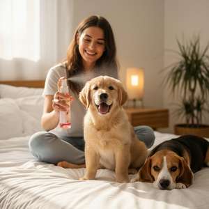 Kit Essenziale Anti-Odore Yommy per Cani e Gatti, 3 Profumi e Colonie, Talco e Lampone Fresco - Product Image 4