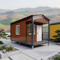 Edificio Modular en Contenedor de 20 pies, Casa Contenedor de Panel Sándwich de Acero, Diseño de Ensamblaje Rápido, Lista para Habitar, Oficina, Villa, Dormitorio
