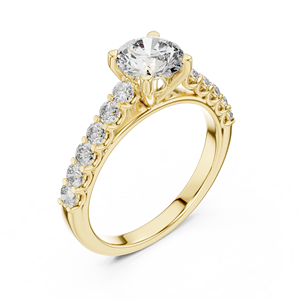 Certified Moissanite <b>Diamond</b> <b>Ring</b> in 925 Sterling Silver - Product Image 4