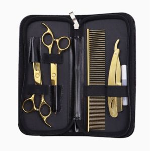 Kit de Tijeras de Peluquería de 6 Pulgadas, Tijeras de Entresacar de Acero Inoxidable, Juego de Tijeras de Barbero para Peluquería - Product Image 1