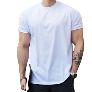 เสื้อยืดออกกำลังกายผู้ชาย สปอร์ต แคชชวล แห้งเร็ว ระบายอากาศได้ดี ผ้าฝ้ายผสมสแปนเด็กซ์ คุณภาพสูง สำหรับวิ่งและฟิตเนส - Product Image 2