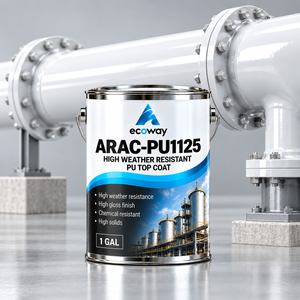 ECOWAY ARAC-PU1125 Revêtement de surface métallique durable le plus vendu, haute qualité, PU industriel, protection architecturale publique - Product Image 1